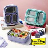 Party Bento Lunch Box (Leak Proof)(3 Compartment)